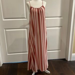 Striped maxi w spaghetti straps